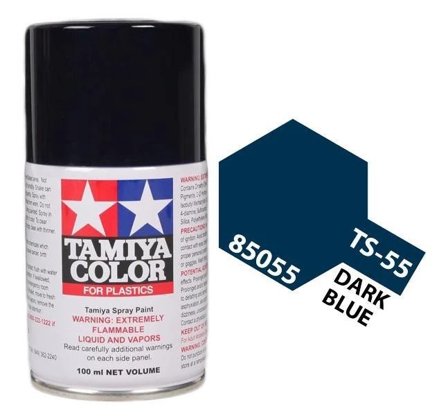 Tamiya 85055 TS55 Dark Blue Lacquer Spray Paint 100ml TAM85055