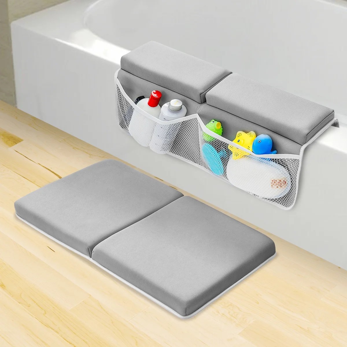 Baby Bath Kneeler and Elbow Rest Pad Set Non Slip Bath Time Kneeling