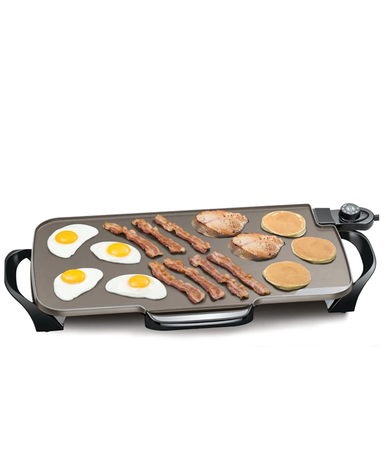 Extralarge Ceramic Electric Griddle Nonstick with Removable Handles