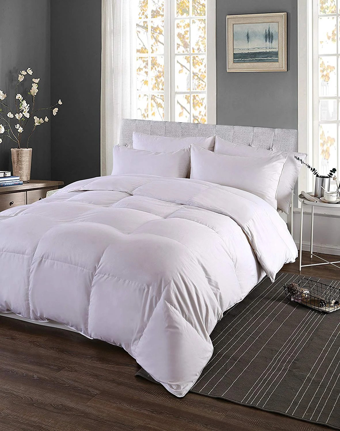 Premium Hotel Collection 600 Fill Power White Down Comforter, Twin 68