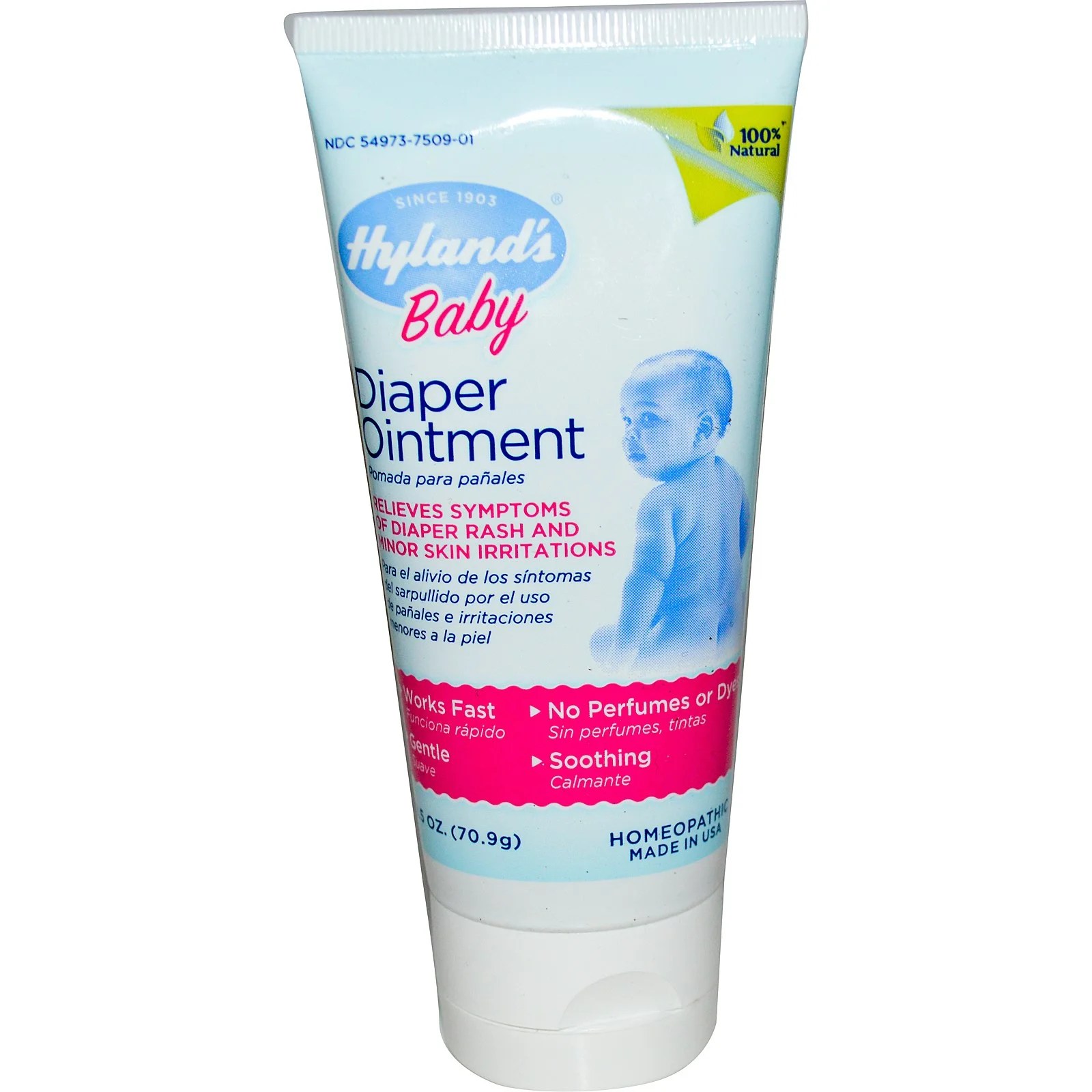 Hyland's Diaper Rash Cream Ointment 2.5 Ounce