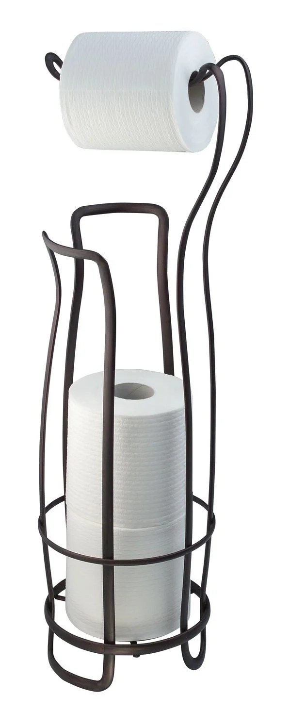 InterDesign 55642 24.5" Bronze Toilet Paper Holder & Reserve Walmart