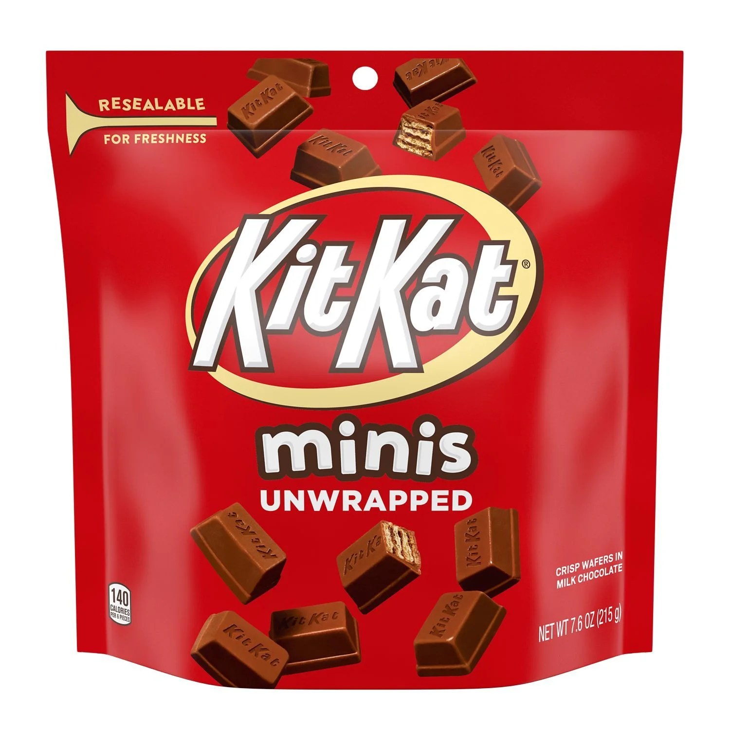 KIT KAT Minis Unwrapped Milk Chocolate Wafer Candy Bar, 7.6 oz