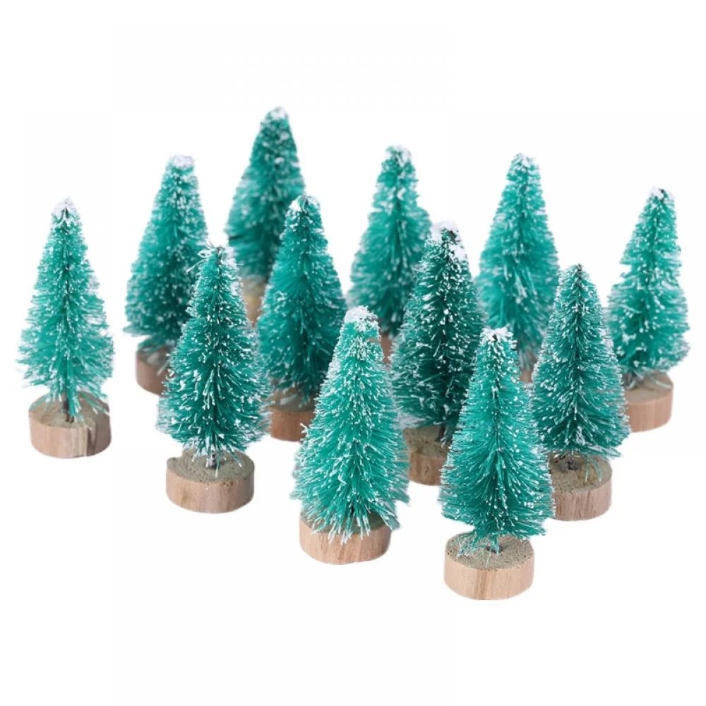 Mini Christmas Tree, Set of 12 Sizes Artificial Small Tiny Pine Tree