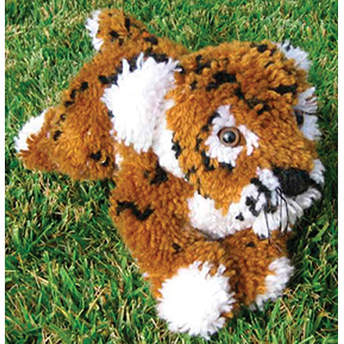 Huggables Tiger Stuffed Toy Latch Hook Kit16" Long