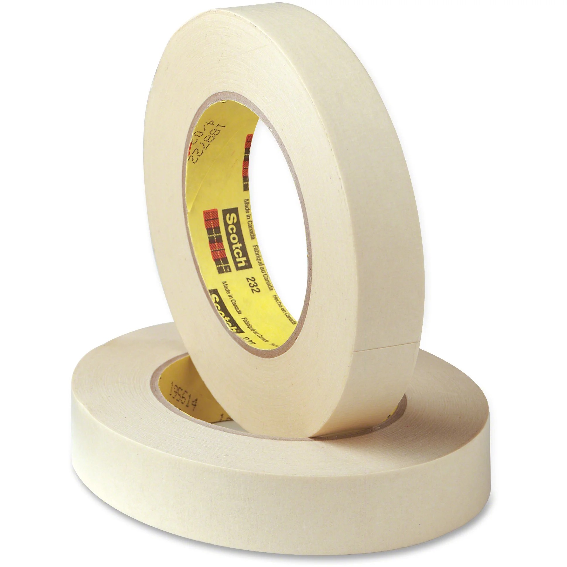 Scotch 232 Highperformance Masking Tape, Tan, 1 Roll (Quantity