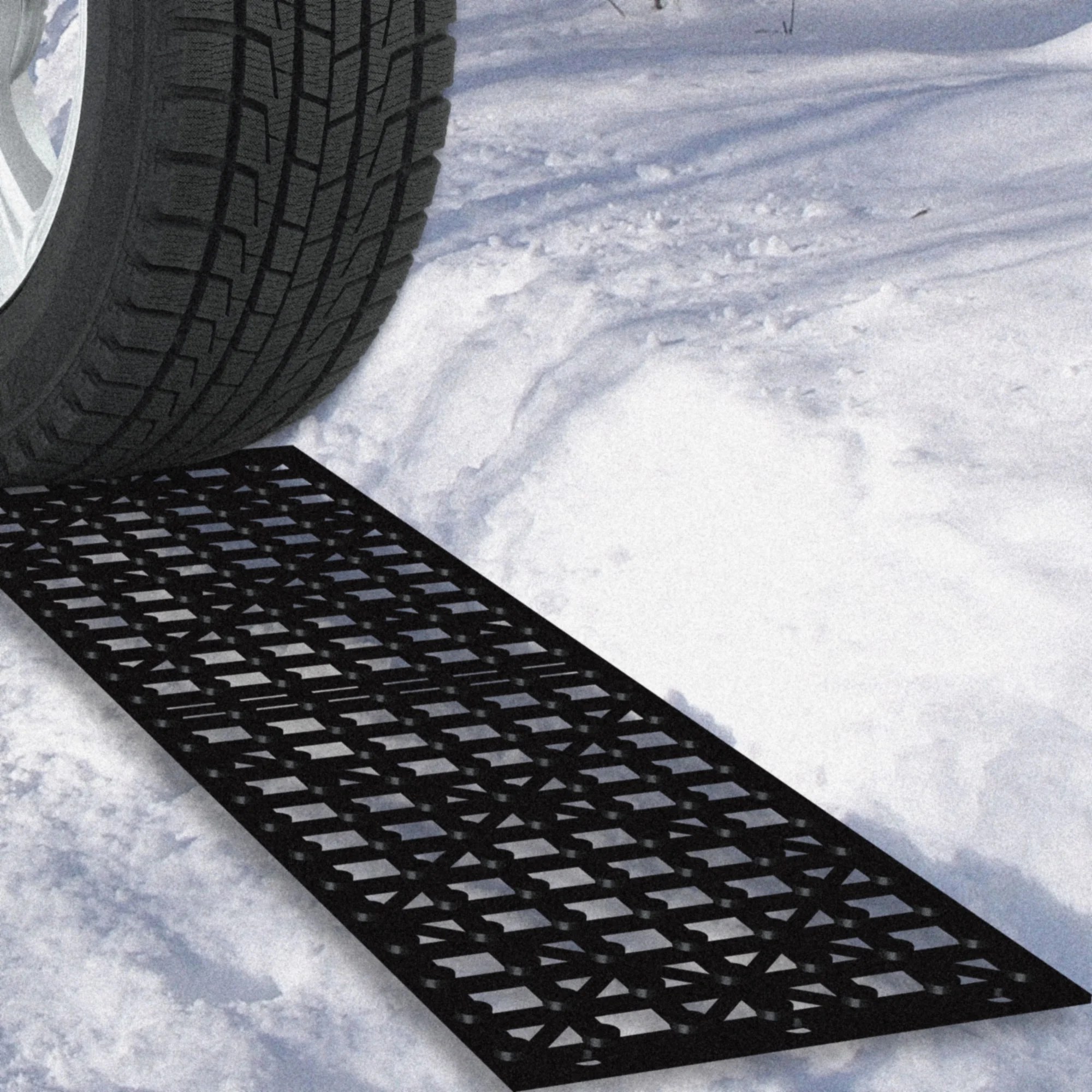 Car Tire Snow Grabber Mats Set of 2 by Stalwart