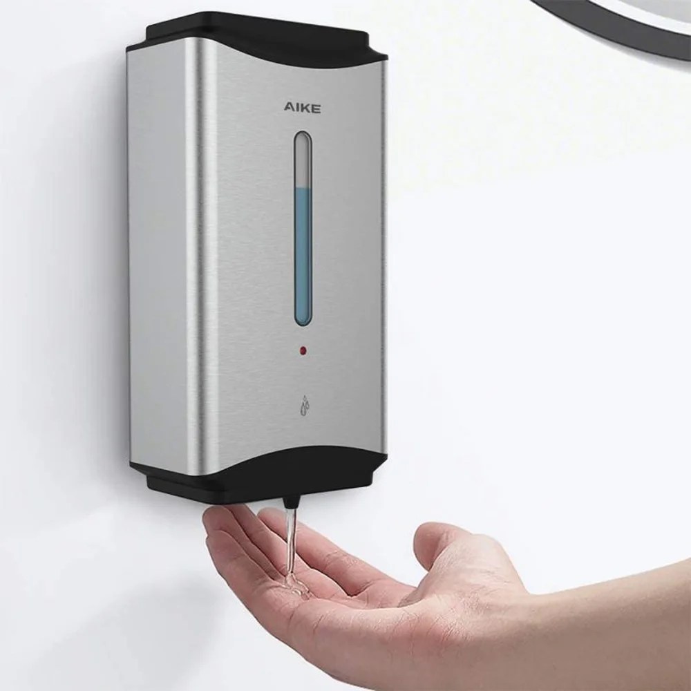 AIKE 1100ML Highcapacity Stainless Steel Automatic Liquid Soap