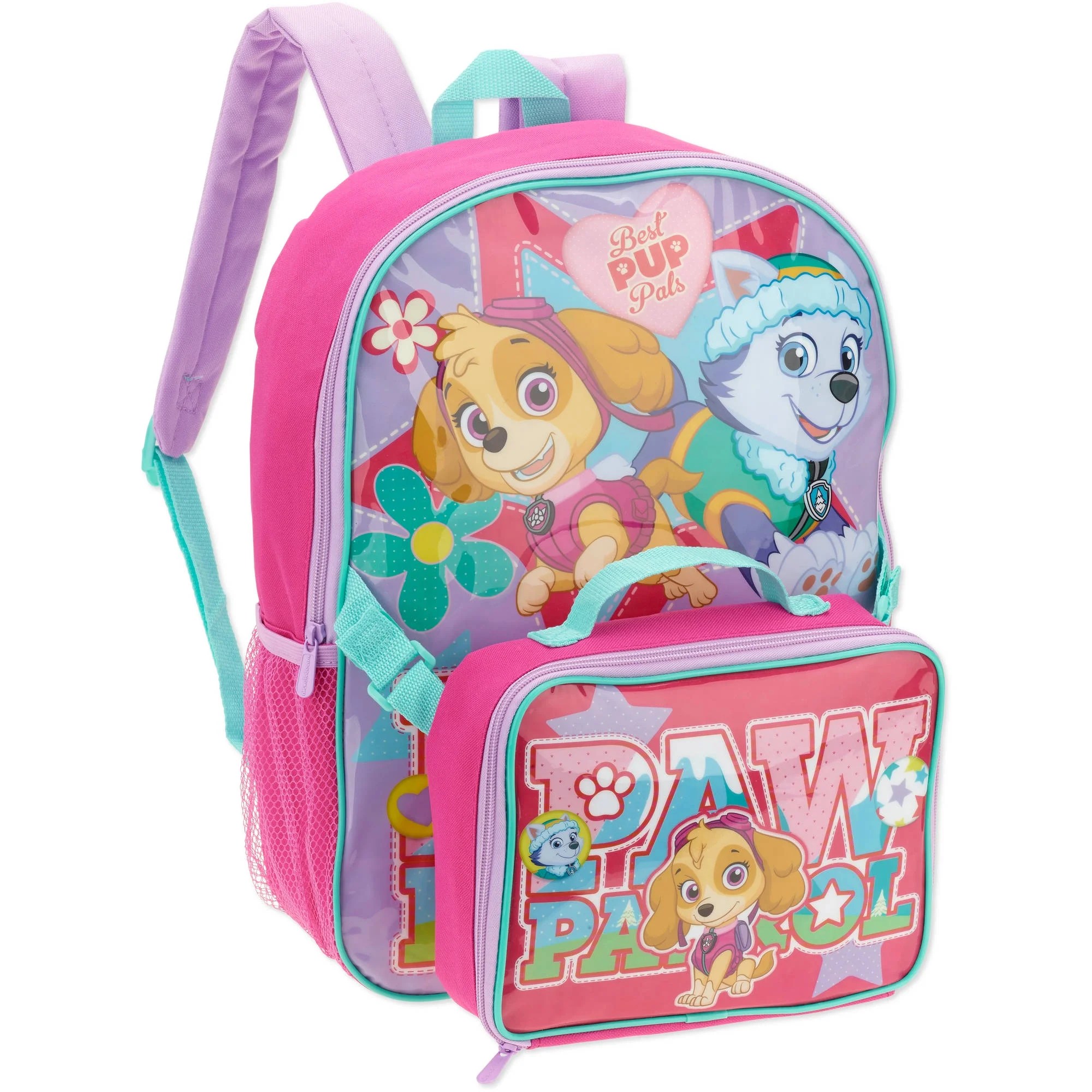 Paw Patrol Girls' Backpack with Lunch Box