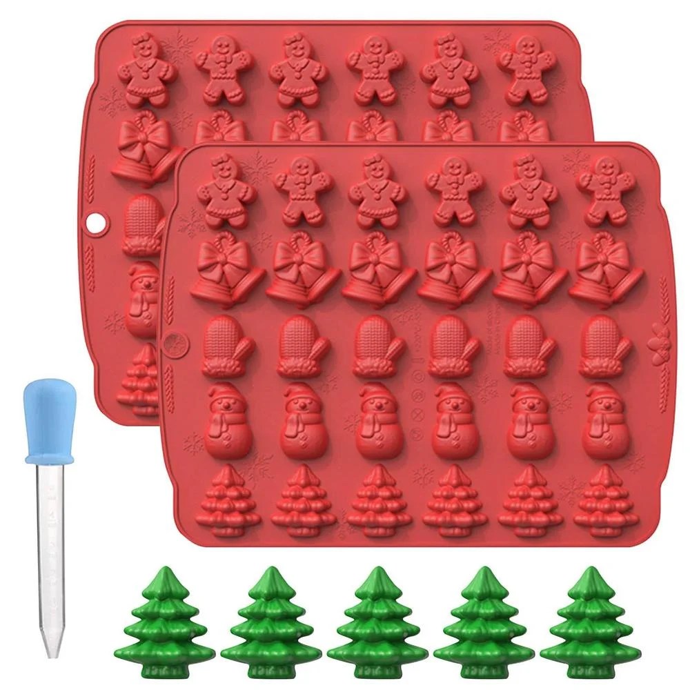 Christmas Silicone Mold Safe Durable Reusable Christmas Candy Molds