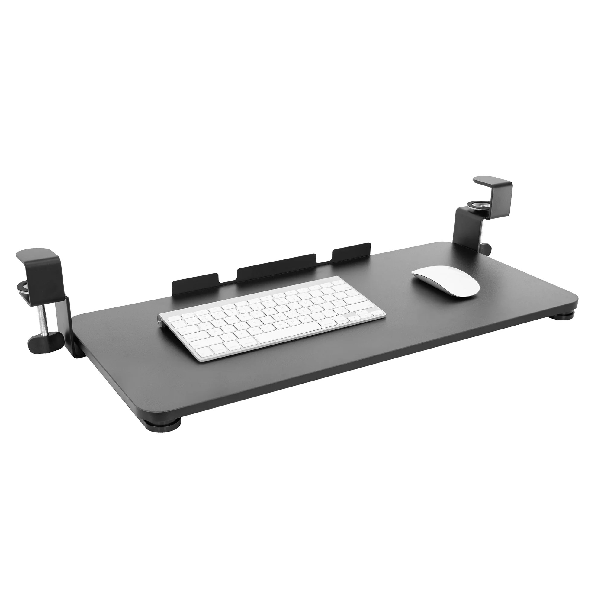 MountIt! Adjustable Keyboard Tray Clamp 26.4x 11.8 Inches Ergonomic