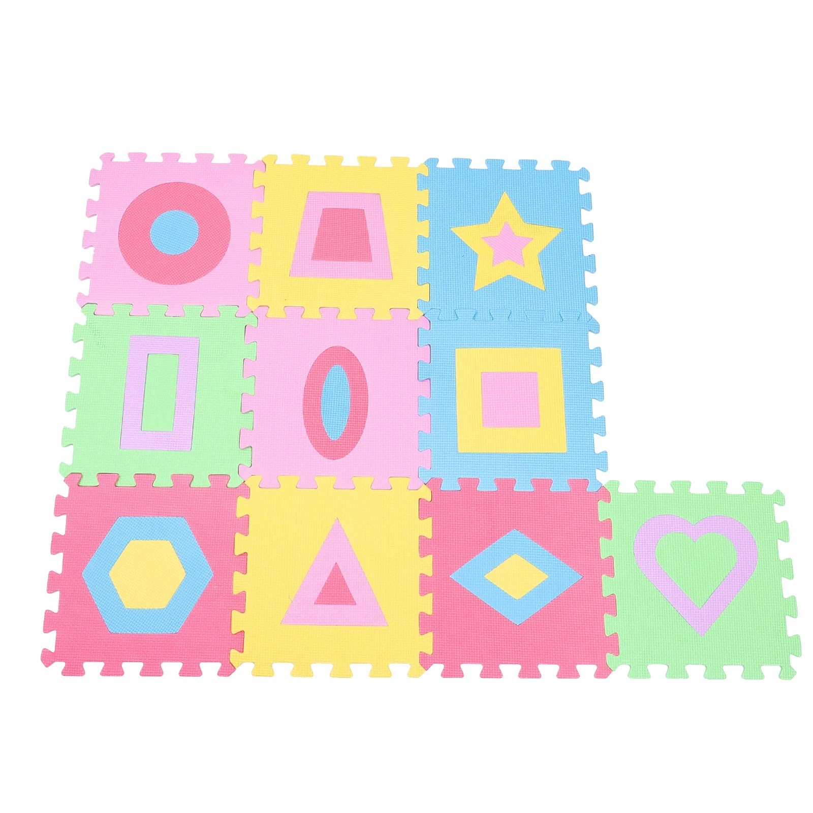 10pcs Baby Interlocking Play Mat Interlocking EVA Floor Tiles for