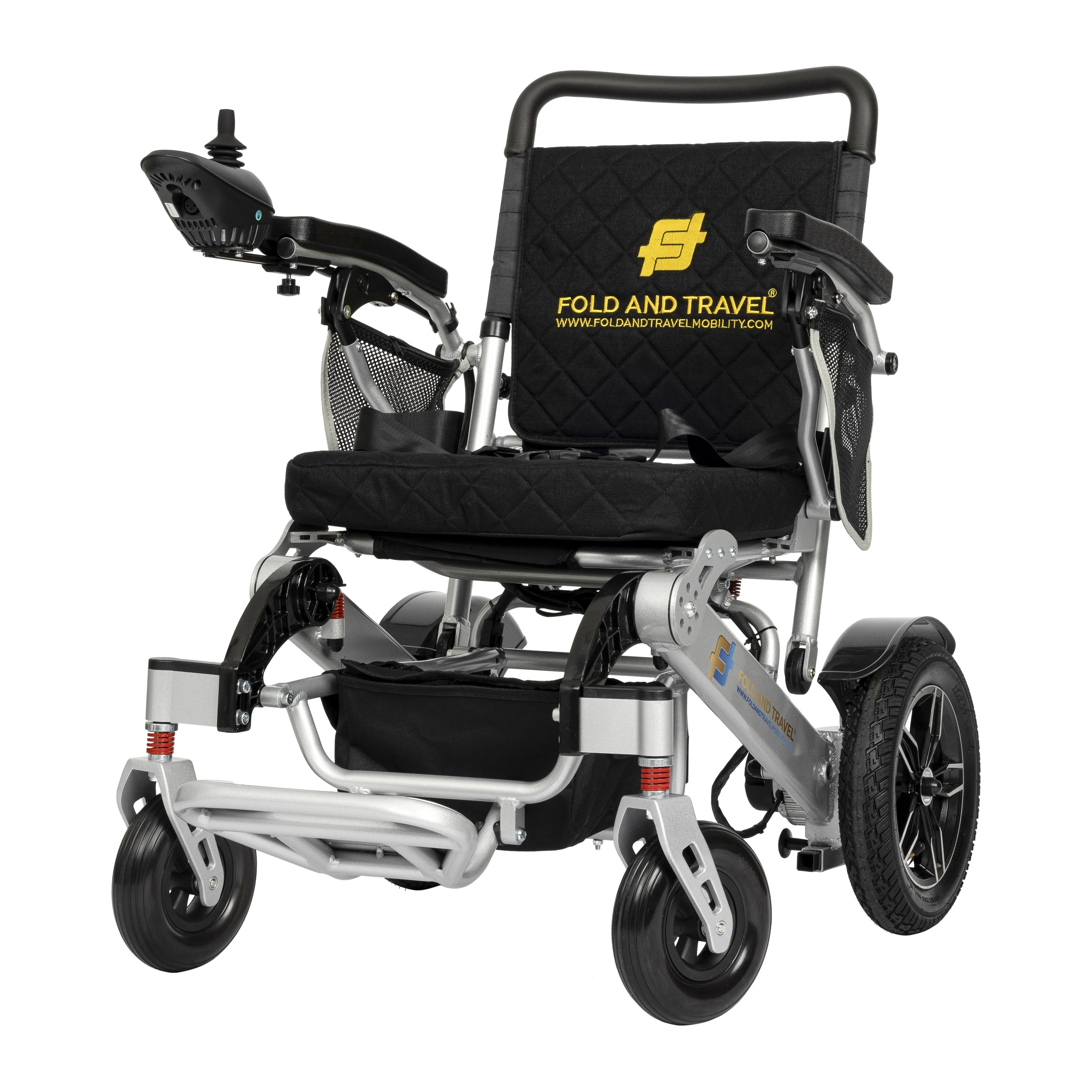 Fold And Travel Lightweight Folding Electric Wheelchair Power Wheel