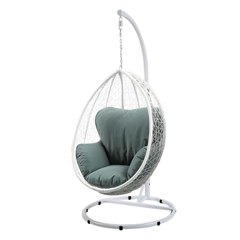 Indoor Outdoor Hanging Egg Chair with Stand Thick Cushion Indoor Outdoor Hanging Egg Chair with Stand Thick Cushion