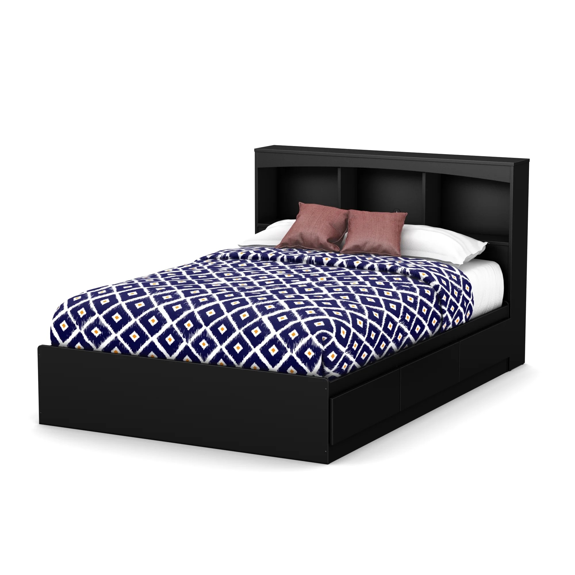 South Shore SoHo Full Size Mates Bed with Drawers and
