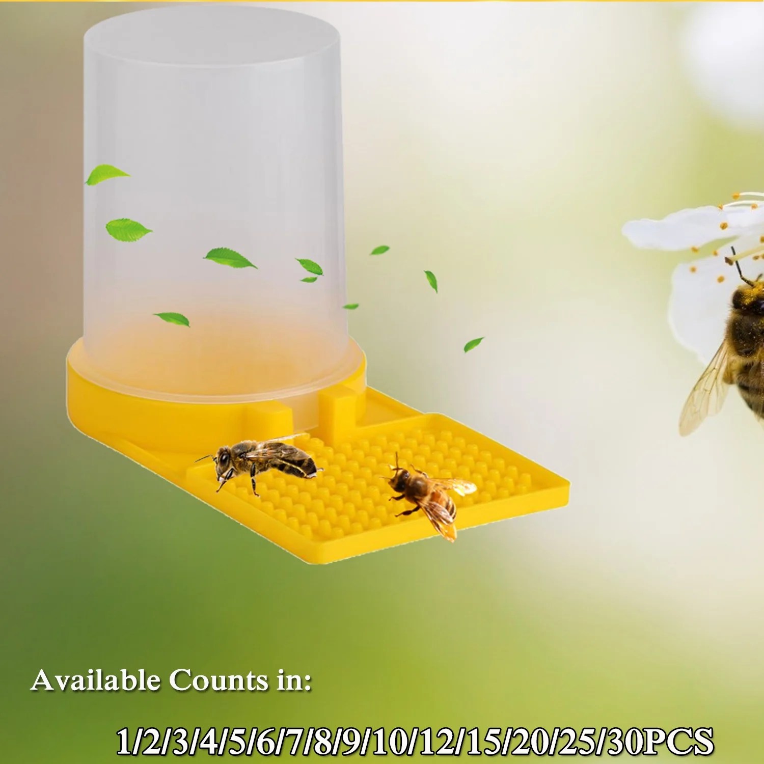 Bee Feeder, Bee Feeders for Outside Beehive Beekeeping Water Dispenser Bee Waterer Feeder Bee