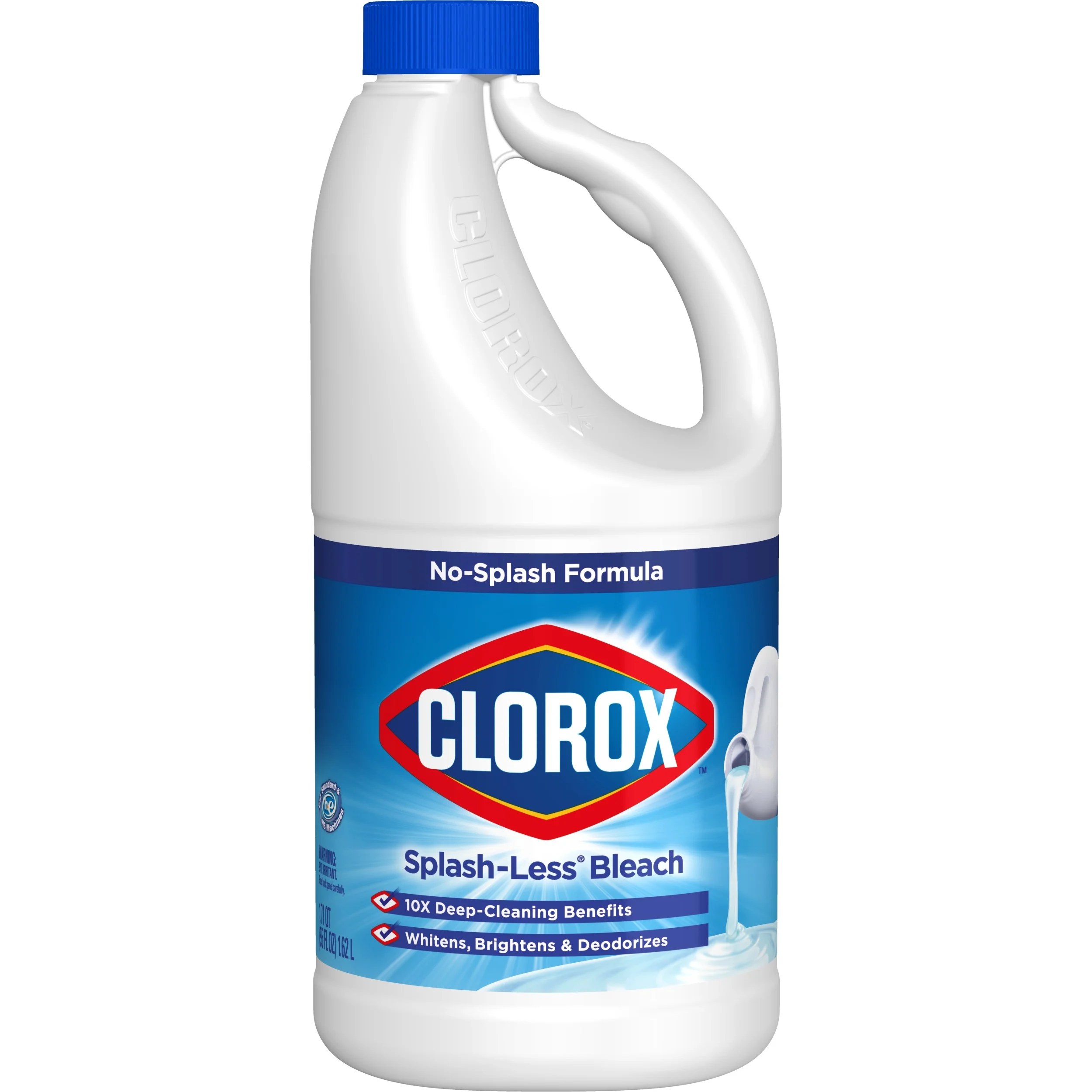 When used with care, a few drops of clorox bleach added to a birdbath keeps. Clorox Splash-Less Liquid Bleach, Regular, 55 oz Bottle ...