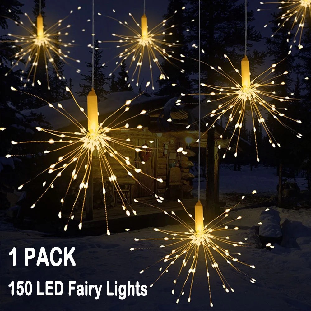 150 LED Fairy Lights, Battery Operated Hanging Light
