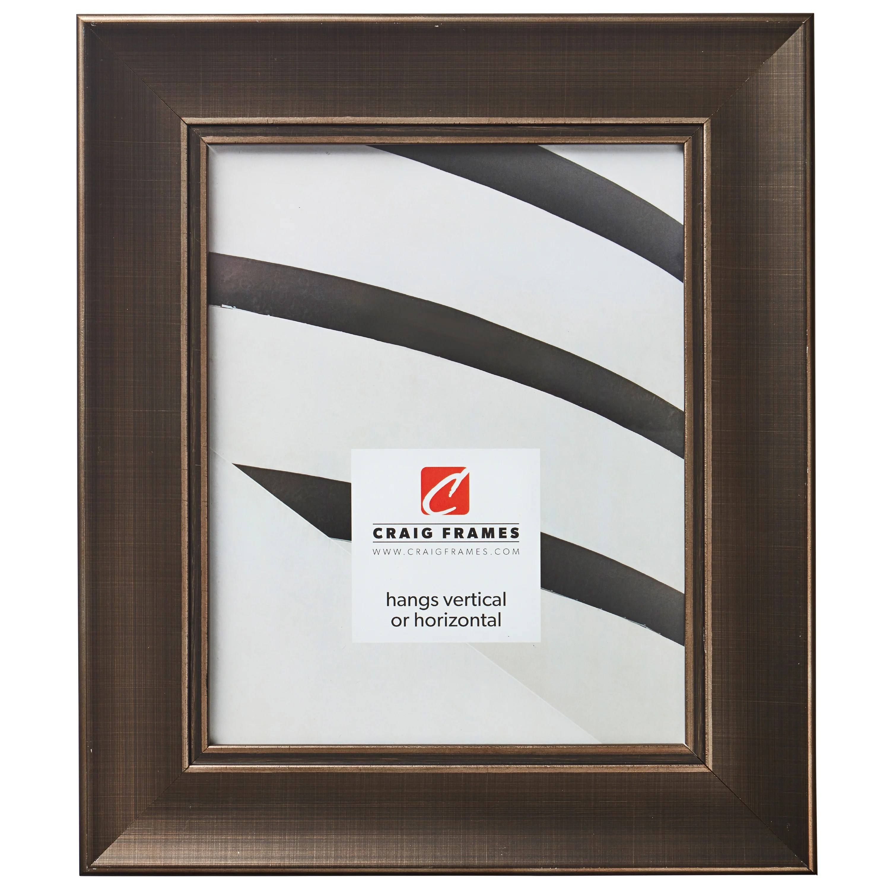 Craig Frames Metropolis 200, 11x17 inch Picture Frame, Antique Pewter