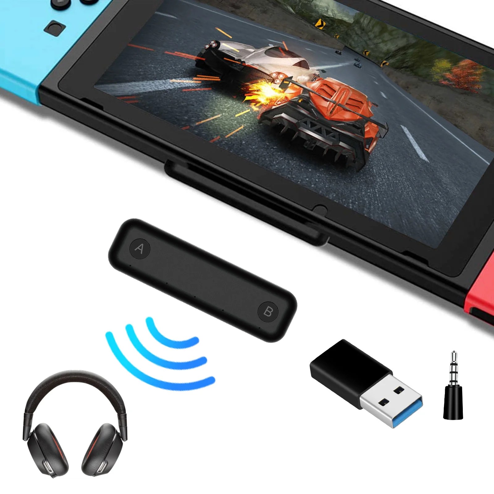 Bluetooth 5.0 Audio Transmitter Adapter with USB C