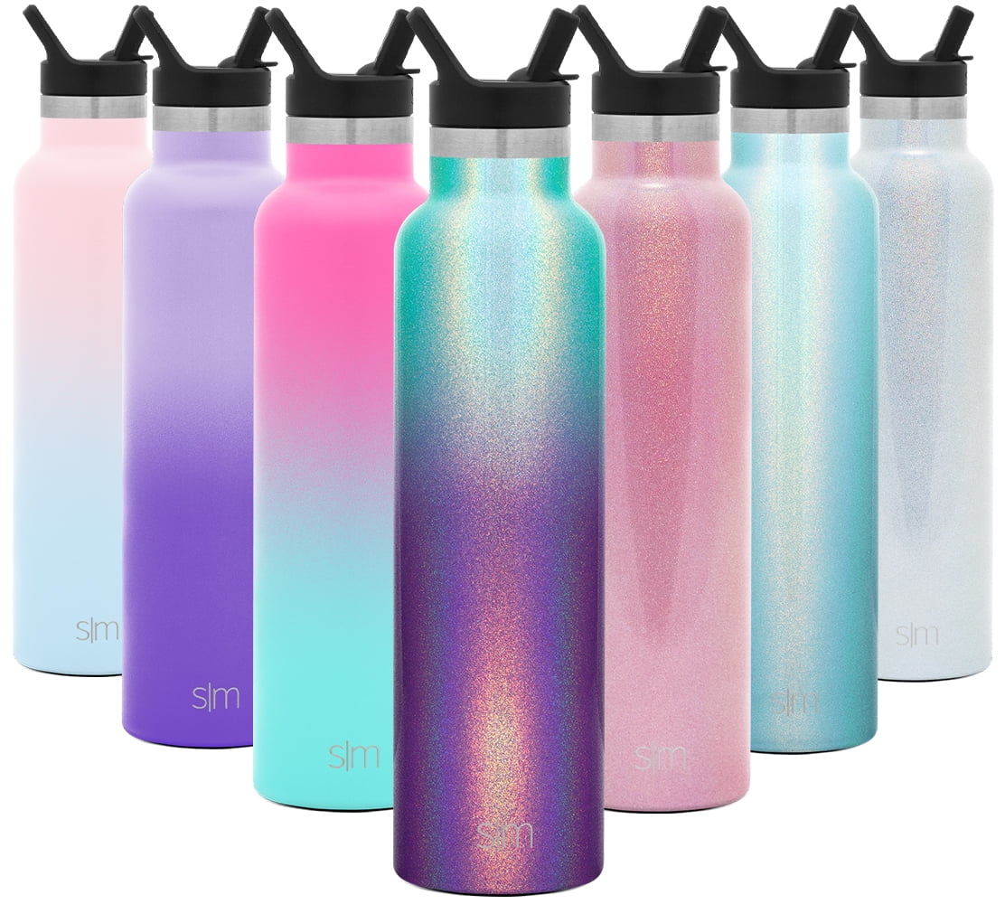 Simple Modern 24oz Ascent Water Bottle With Straw Lid Stainless Steel