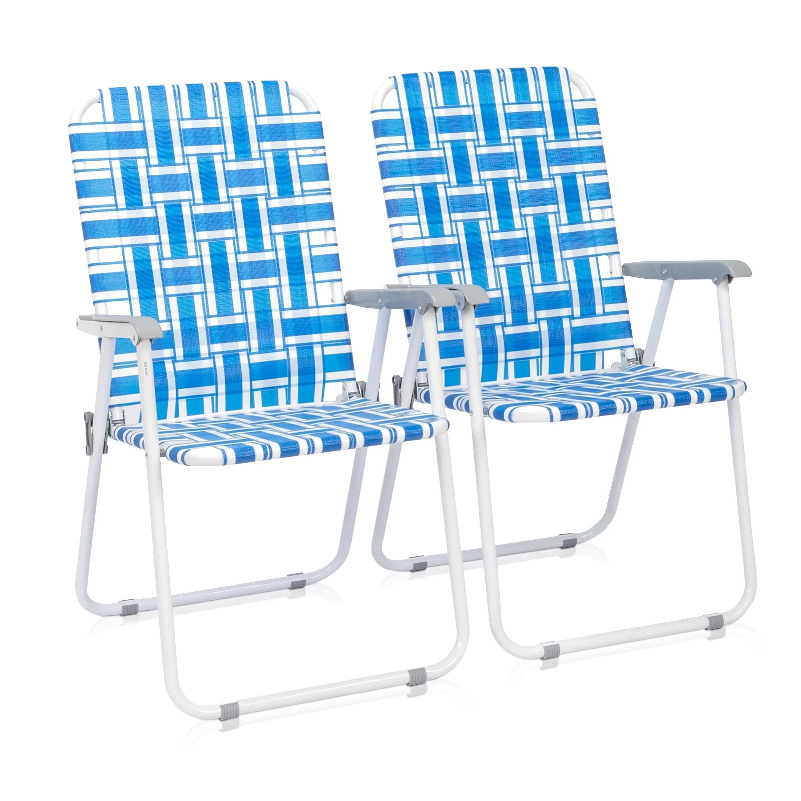 Patio Lawn Chairs Folding Set of 2, bed Folding Chair Outdoor Beach