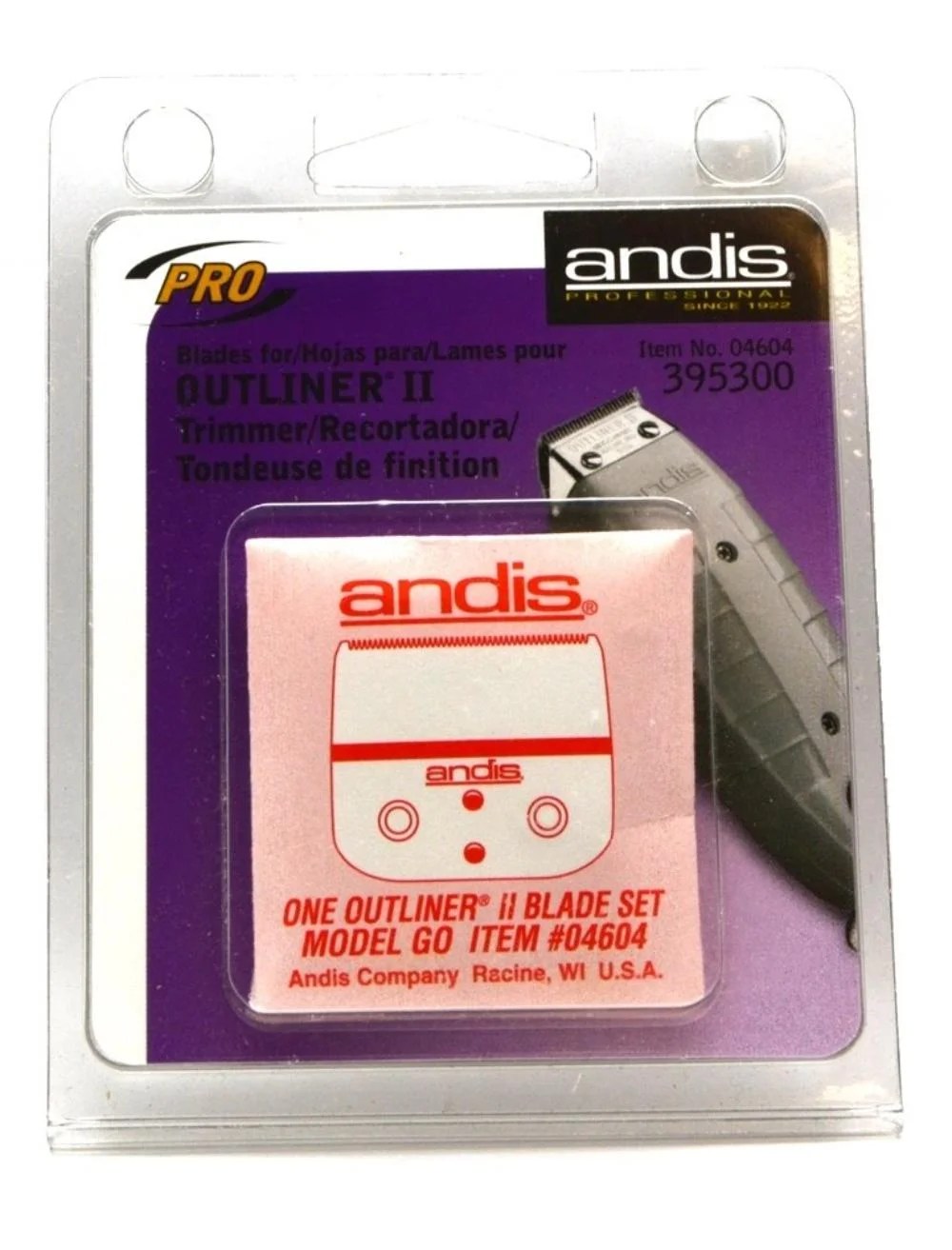 Outliner II Blade 04604, Replacement Blade for Andis Clippers By Andis