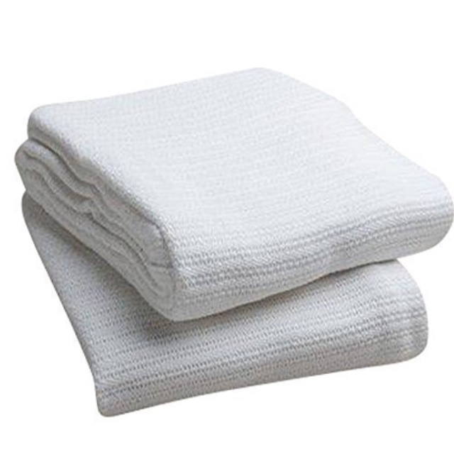 Elivo 100 Cotton Hospital Thermal Blankets Open Weave Cotton