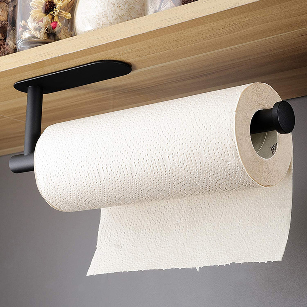 Paper Towel Holder Self Adhesive Or Drilling Under Mount For