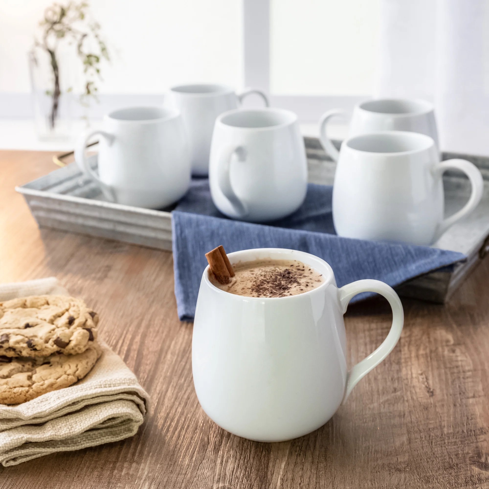 Better Homes & Gardens Oval Monroe Mugs, set of 6