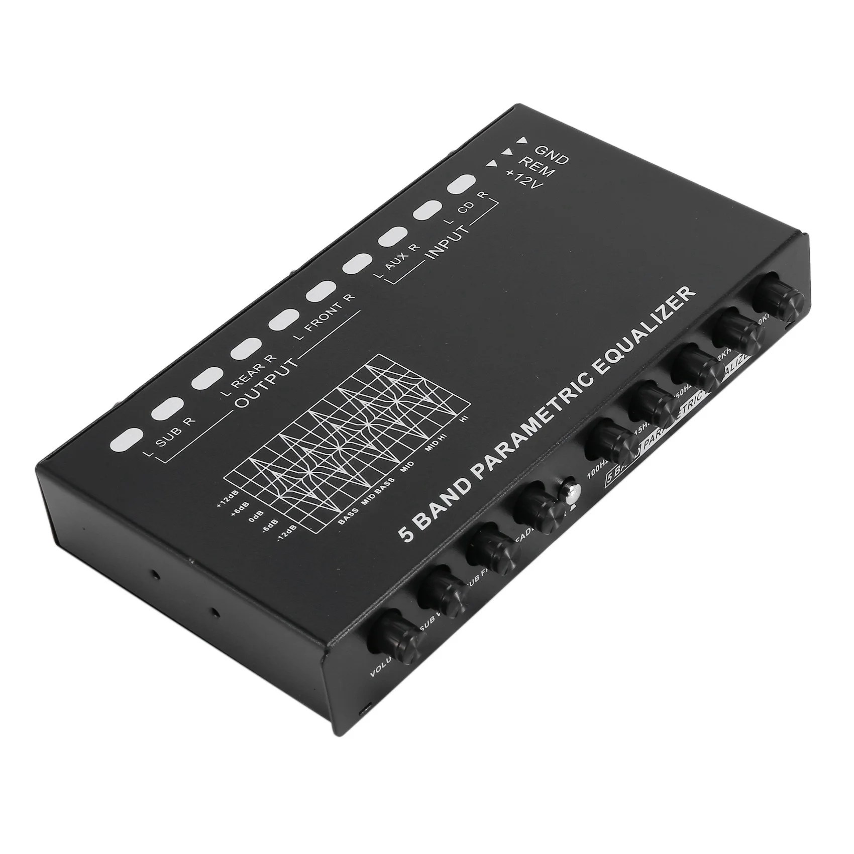 Buy 5Band Car Audio Equalizer, Adjustable 5 Bands EQ Car Amplifier