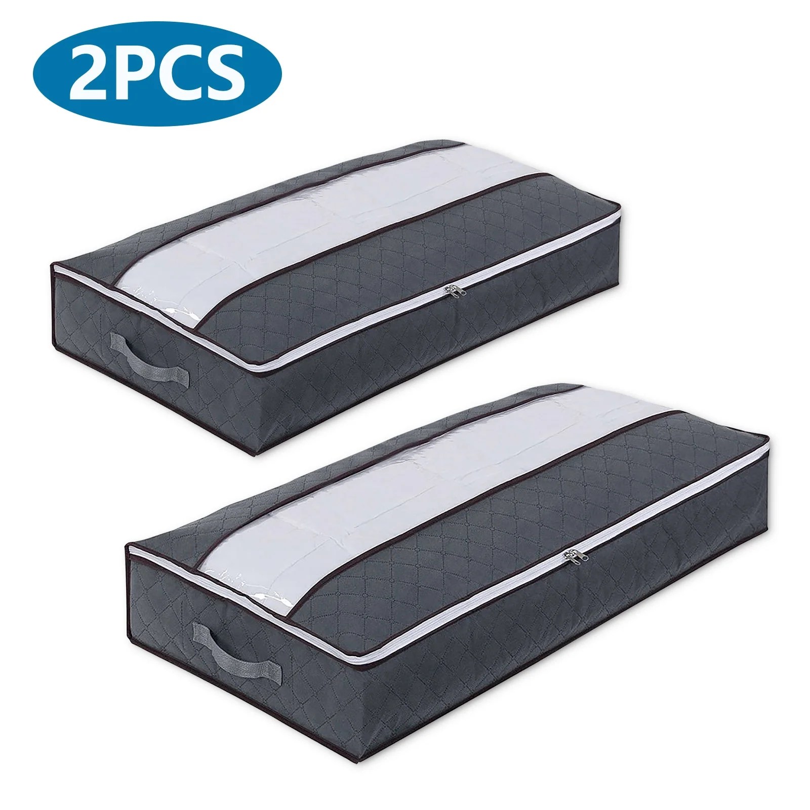 Foldable Under Bed Storage Bags, EEEkit 2/1pcs Nonwoven Low Space