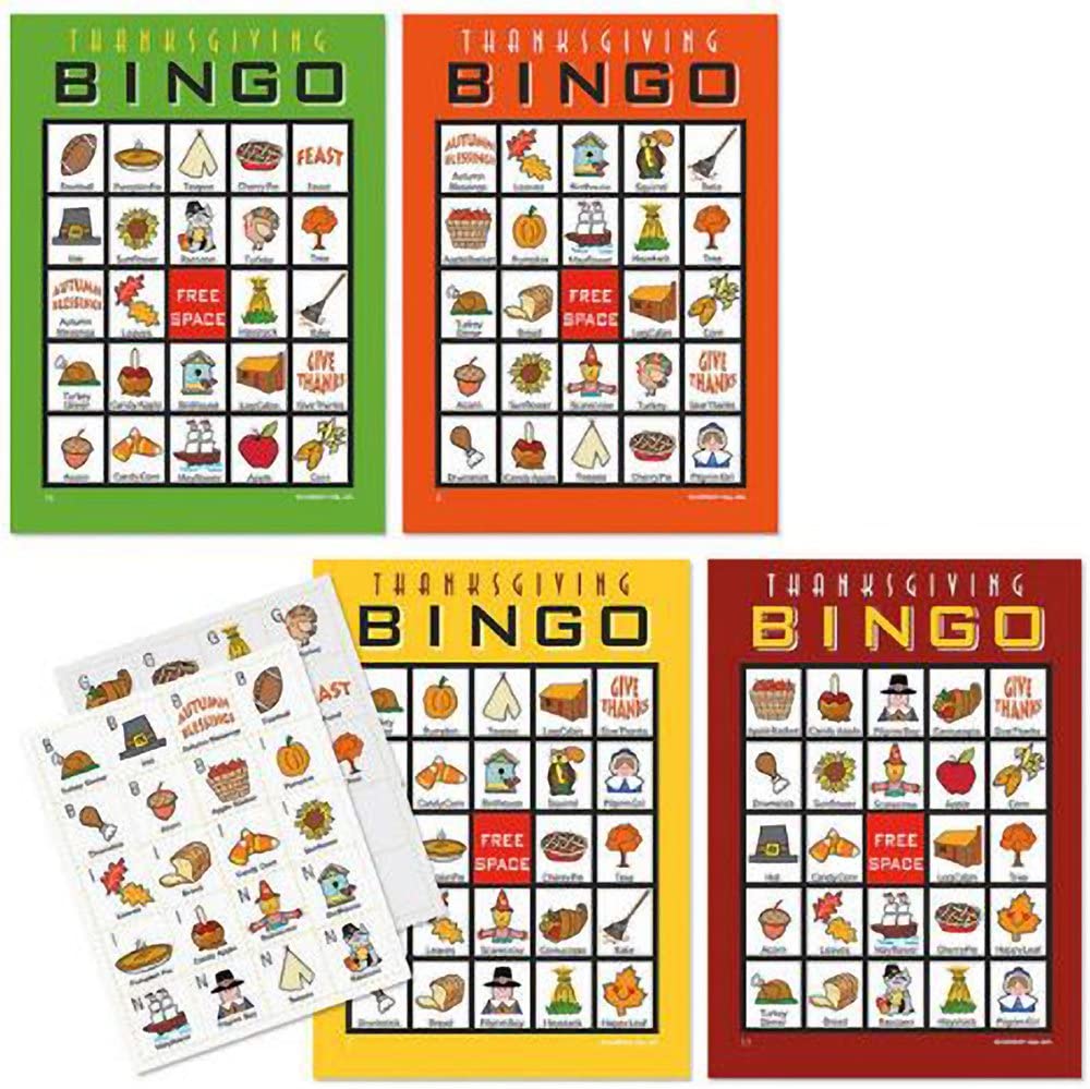 Northeast Harvest Thanksgiving Bingo Game, 20 Bingo Cards, 34 Caller Northeast Harvest Thanksgiving Bingo Game, 20 Bingo Cards, 34 Caller