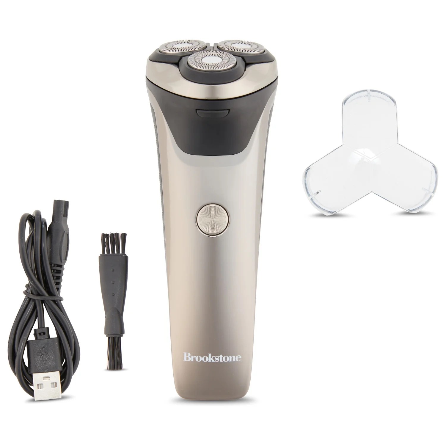 Brookstone Men's Rechargeable 3-head Rotary Electric Shaver - Walmart.com