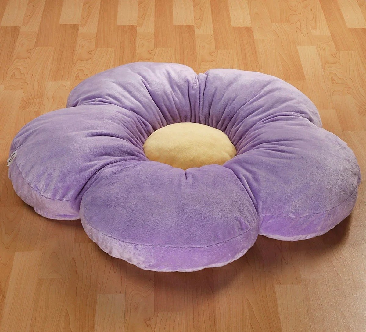Butterfly Craze Large Flower Floor Pillow Seating Cushion 35" Purple