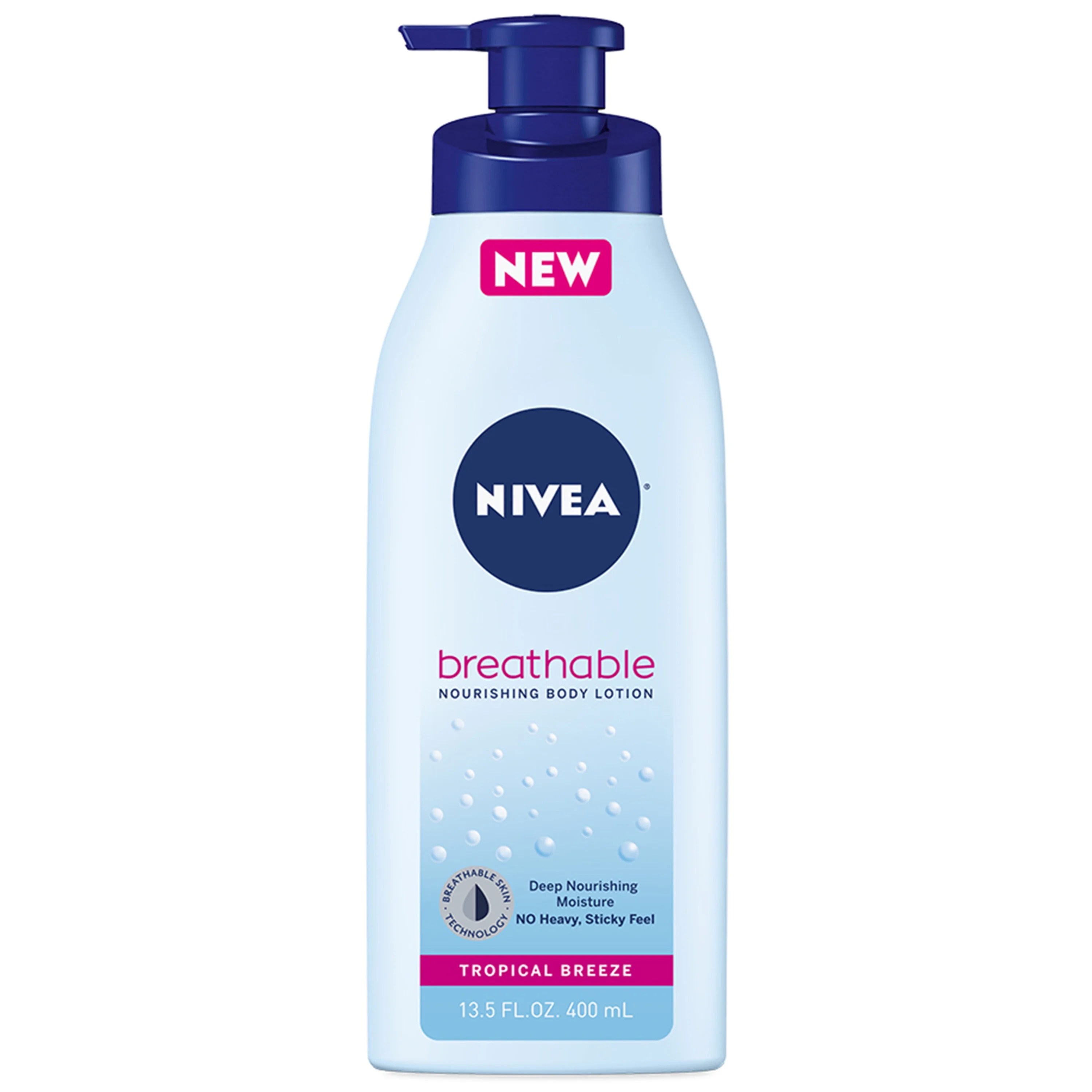 NIVEA Breathable Nourishing Body Lotion Tropical Breeze, 13.5 oz