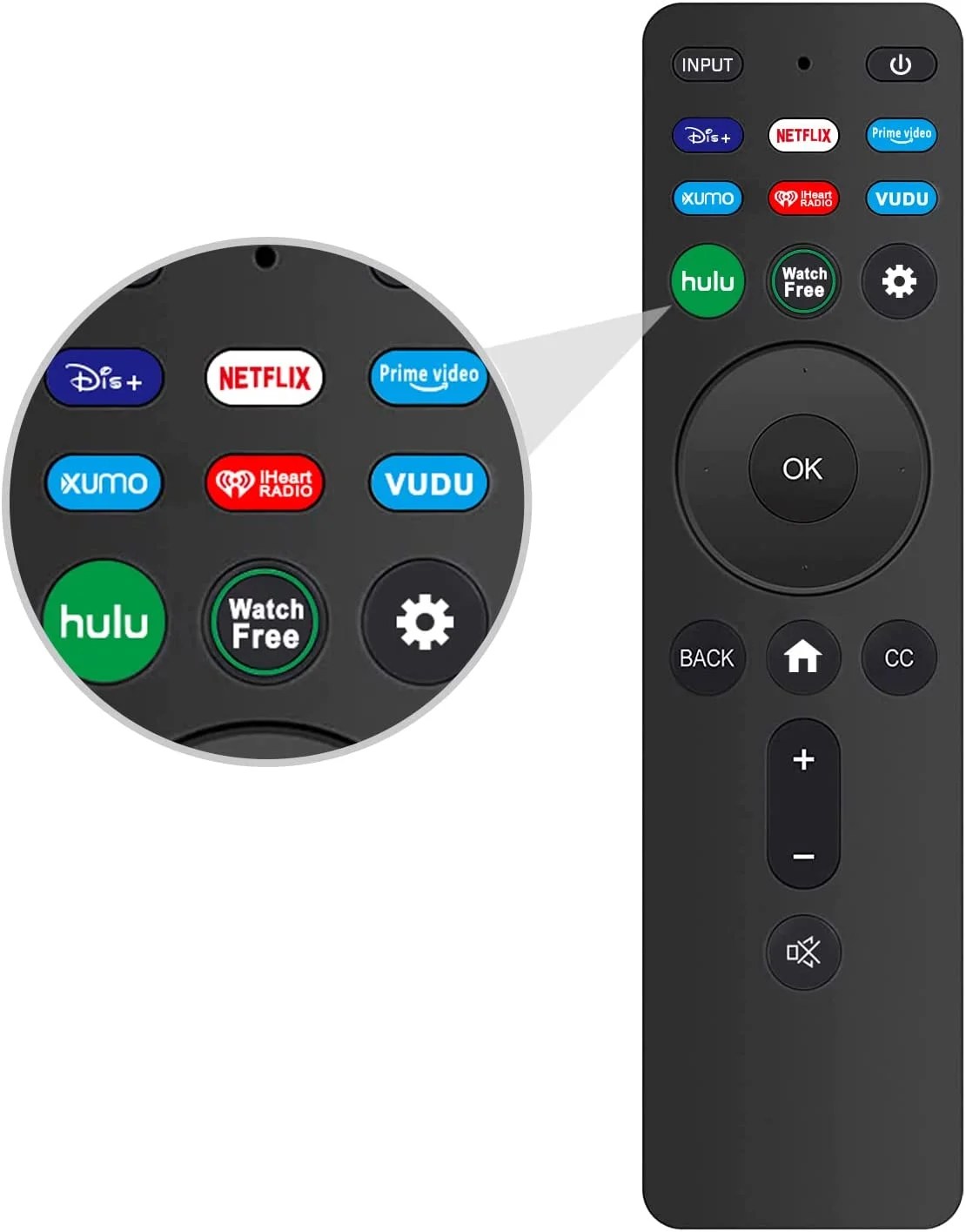 Universal Replacement Remote XRT260 for All Vizio Smart TVs with