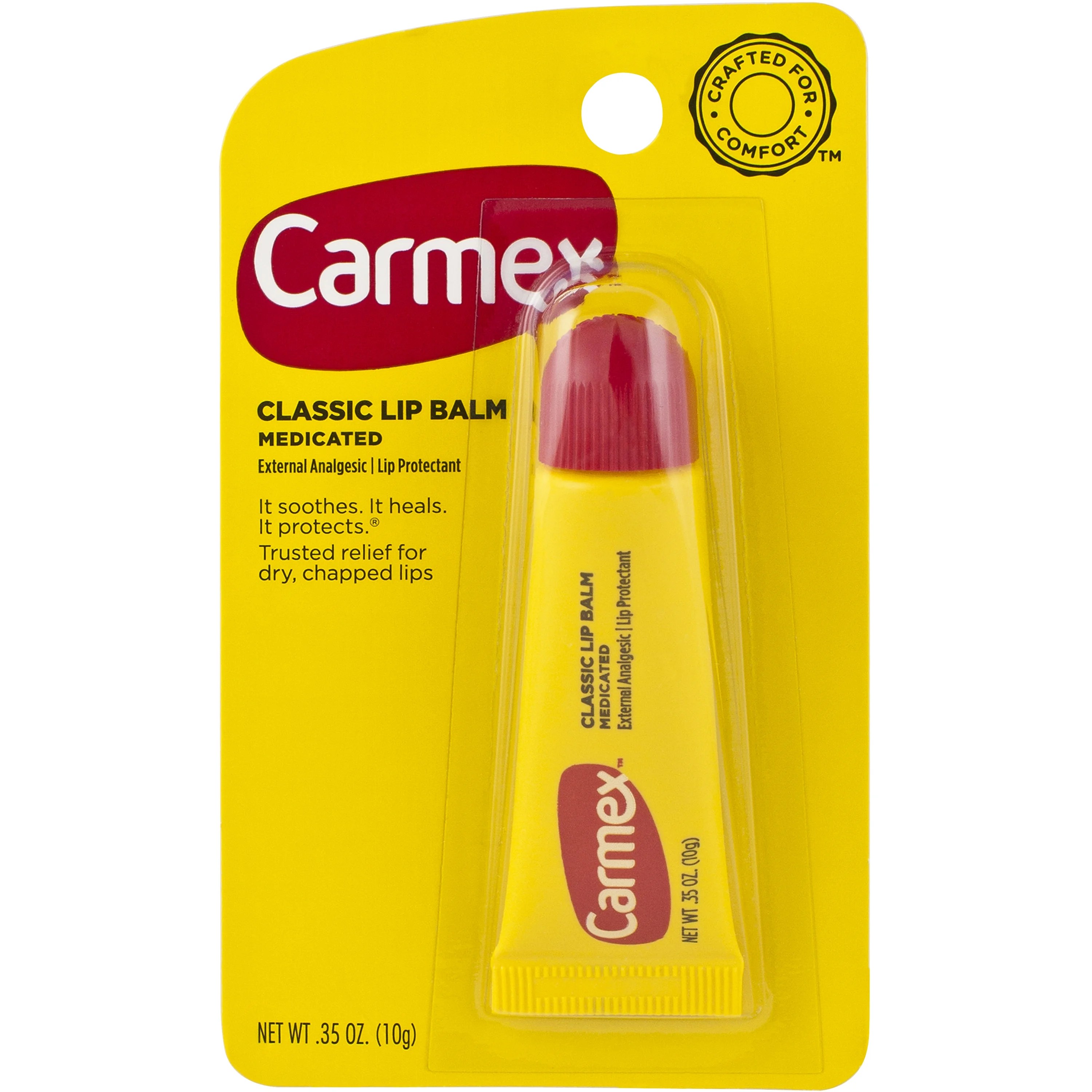 Carmex Classic Moisturizing Medicated Lip Balm, 0.35 Ounce Tube
