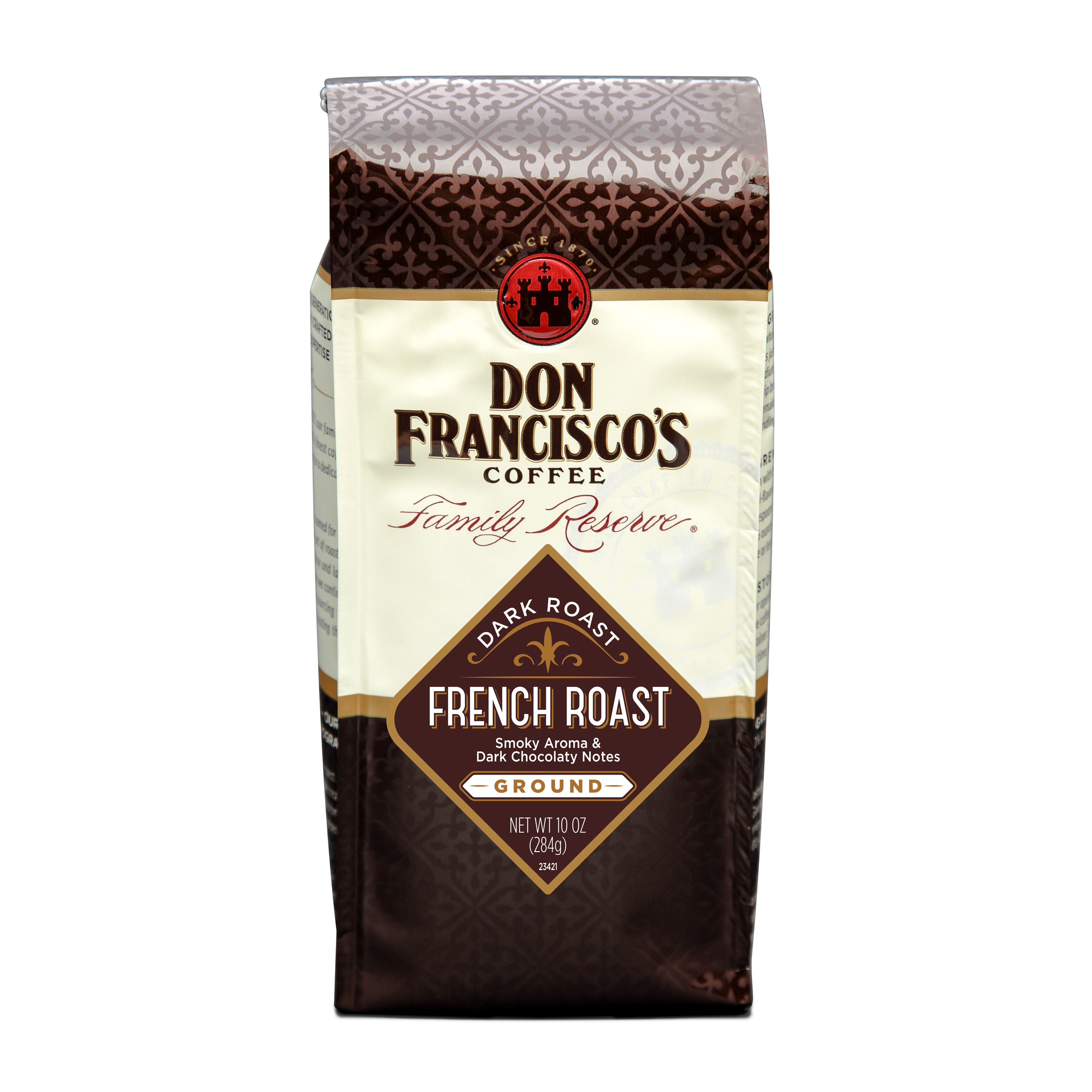 Don Francisco's French Roast, Ground Coffee, Dark Roast, 12 oz