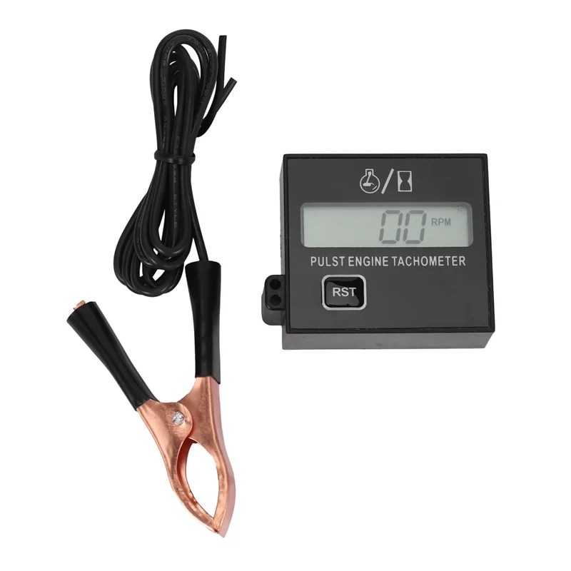 New Gasoline Digital Engine Tachometer Inductive Pulse Tachometer