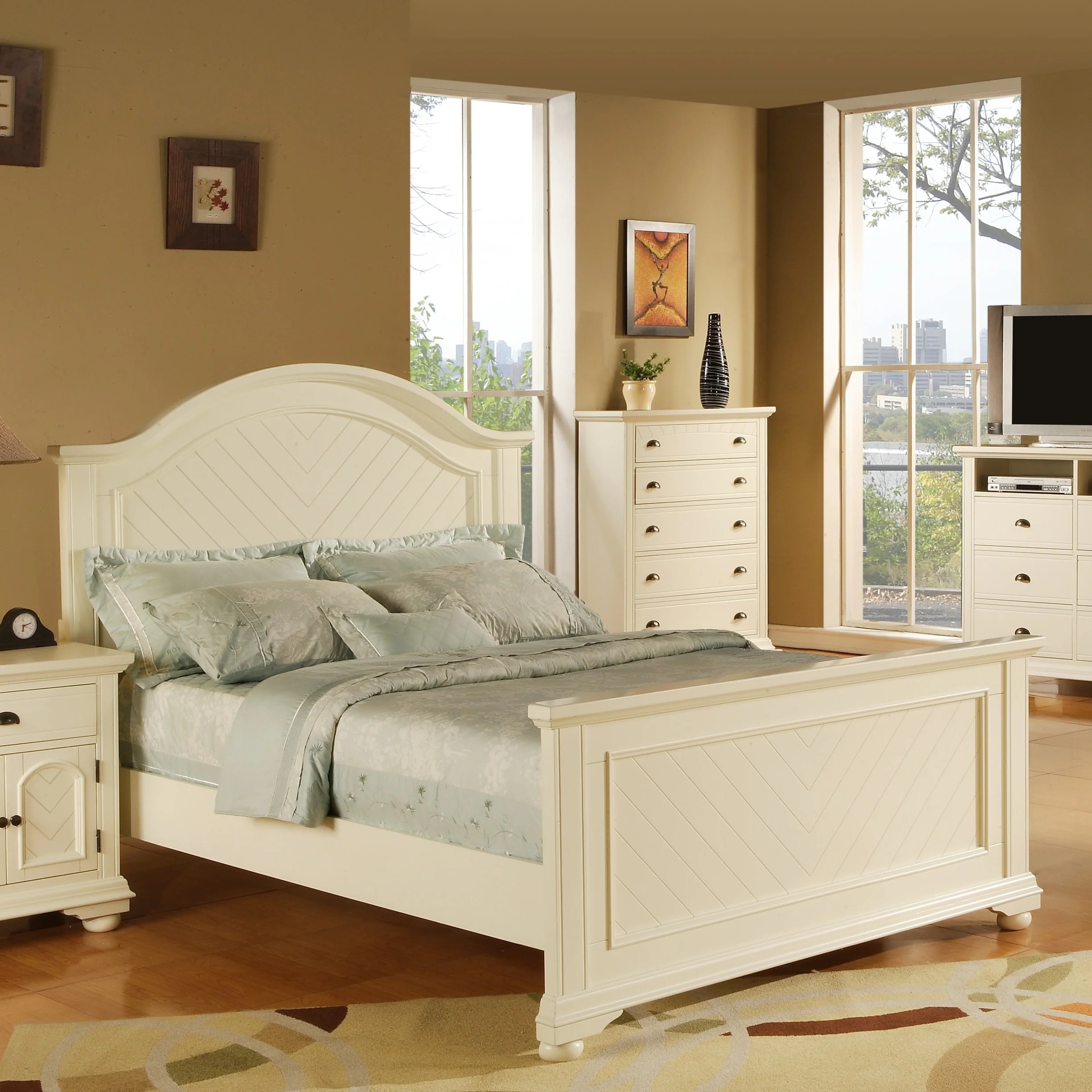 Picket House Furnishings Addison White Twin Panel Bed White