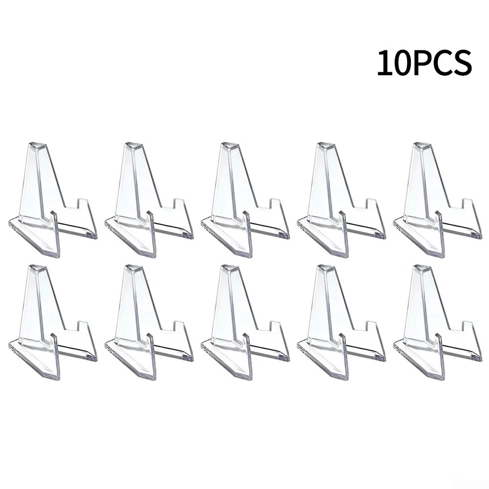 10X acrylic commemorative coin display stand transparent triangle