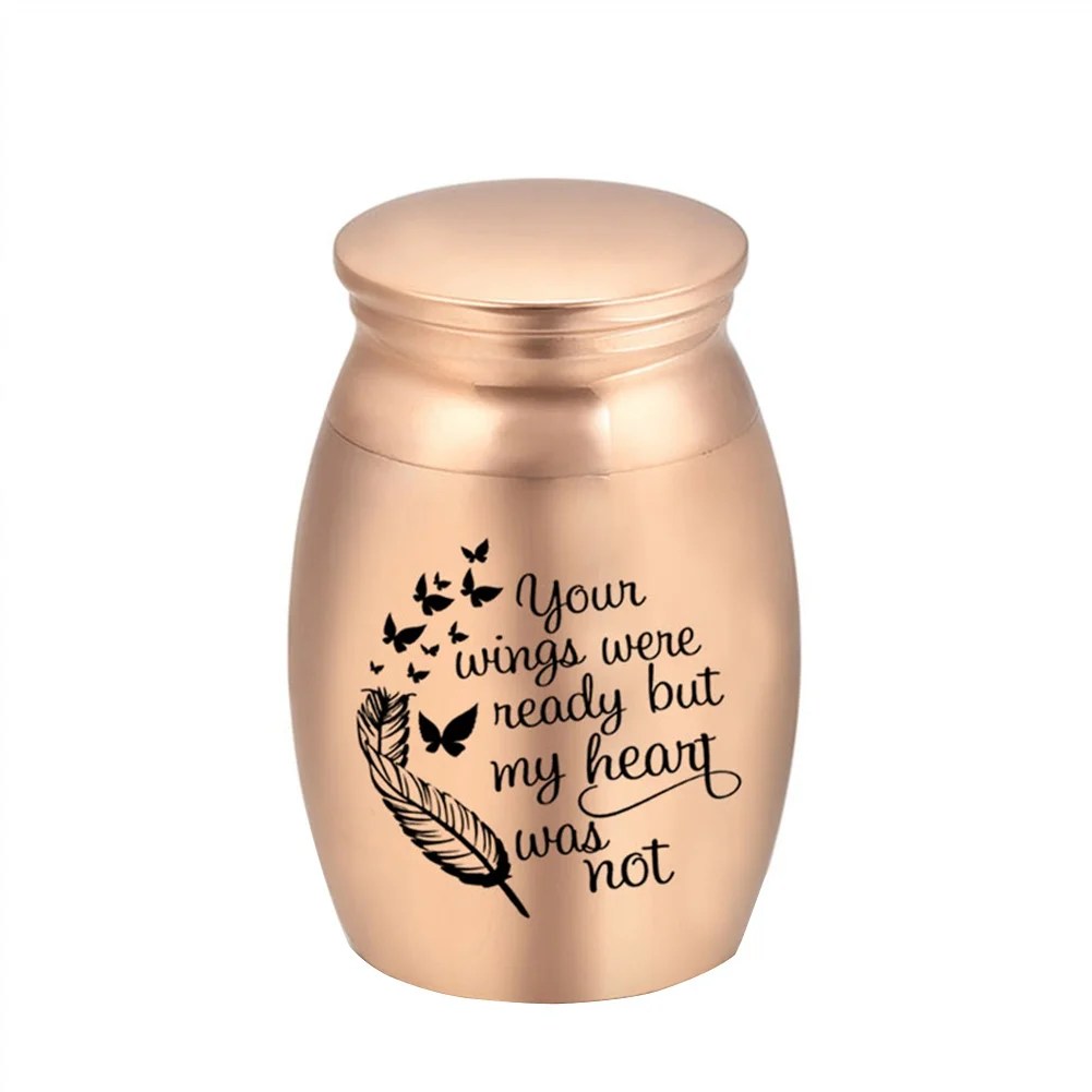 engqiyeguanli Small Keepsake Urn for Ashes Mini Cremation Urns for
