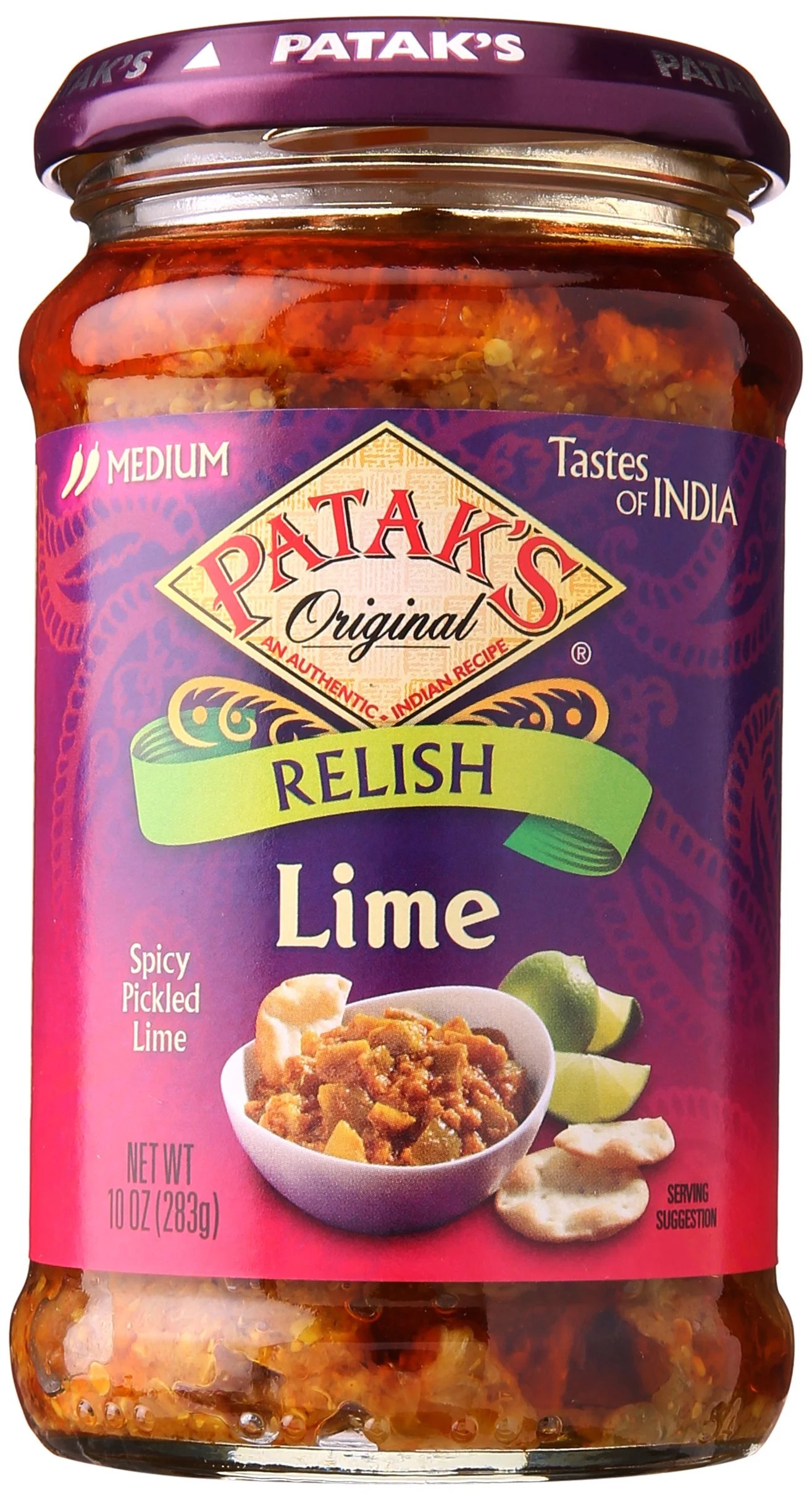 Patak's Lime Pickle Relish Medium 10 oz. EACH