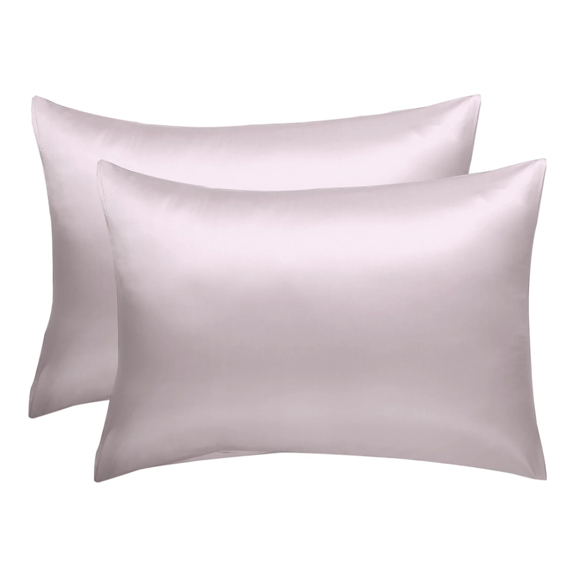 Set of 2 Luxury Satin Pillowcase Cool Silky Queen Size Pillow Slip Case