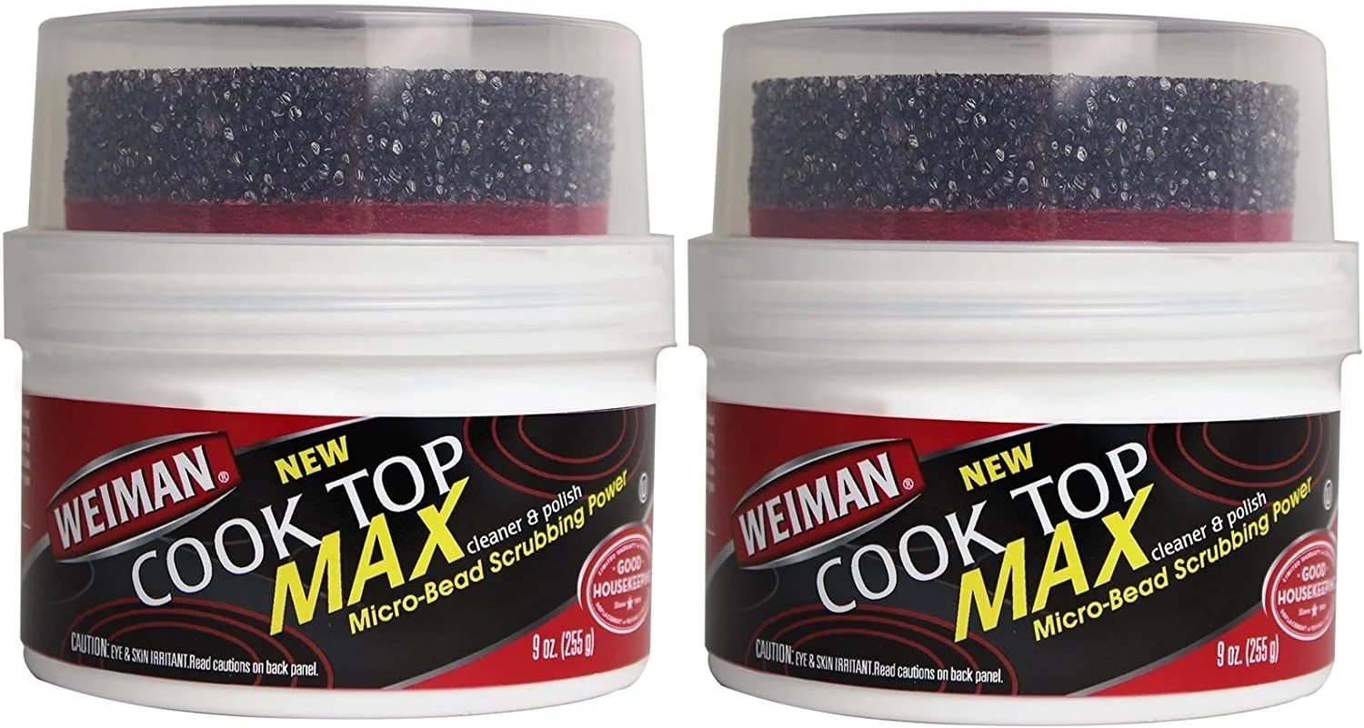 Weiman Cook Top Max Cleaner and Polish 9 Ounce 2 Pack Heavy Duty
