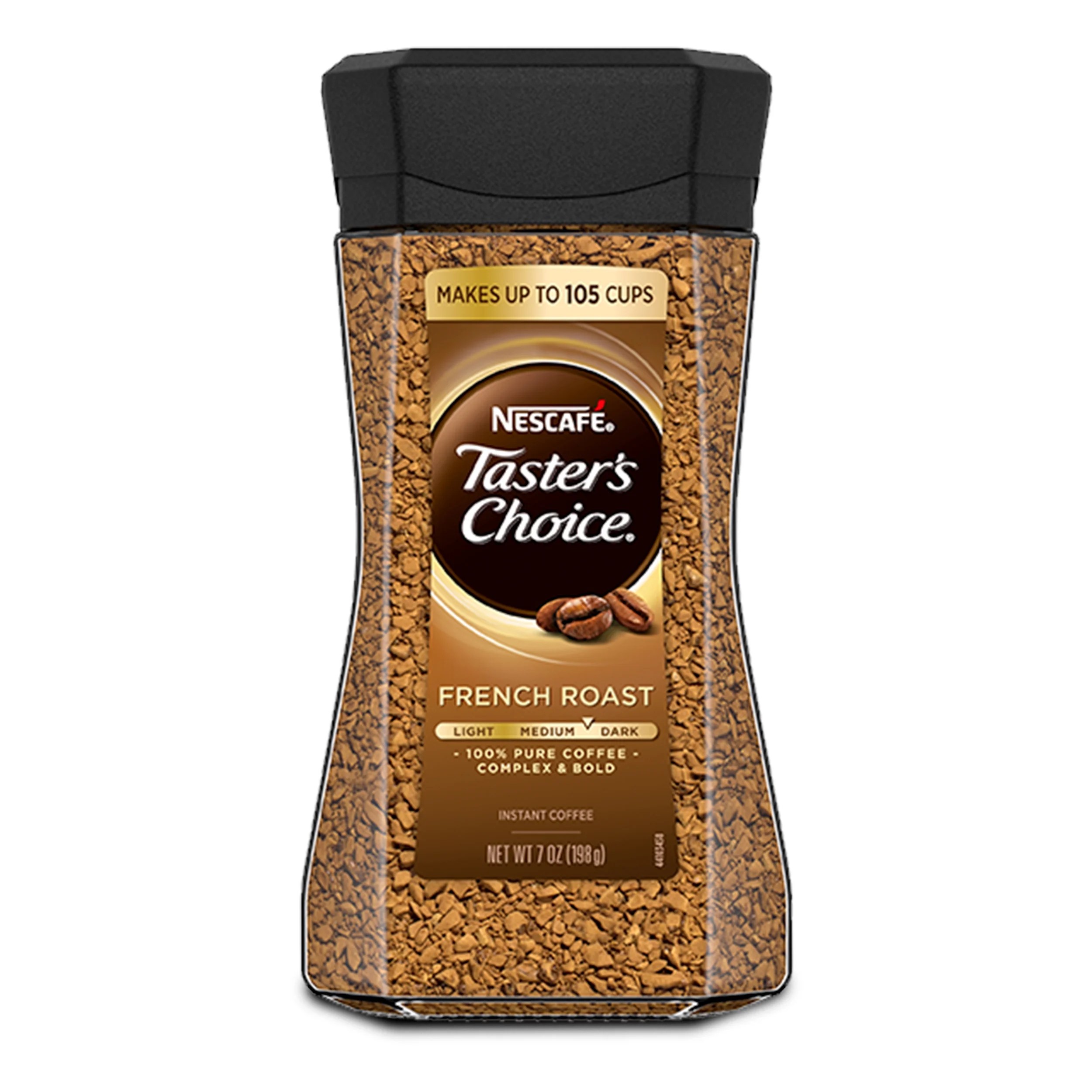 Nescafé Taster's Choice, Medium Dark Roast Instant Coffee Jar, 7 oz