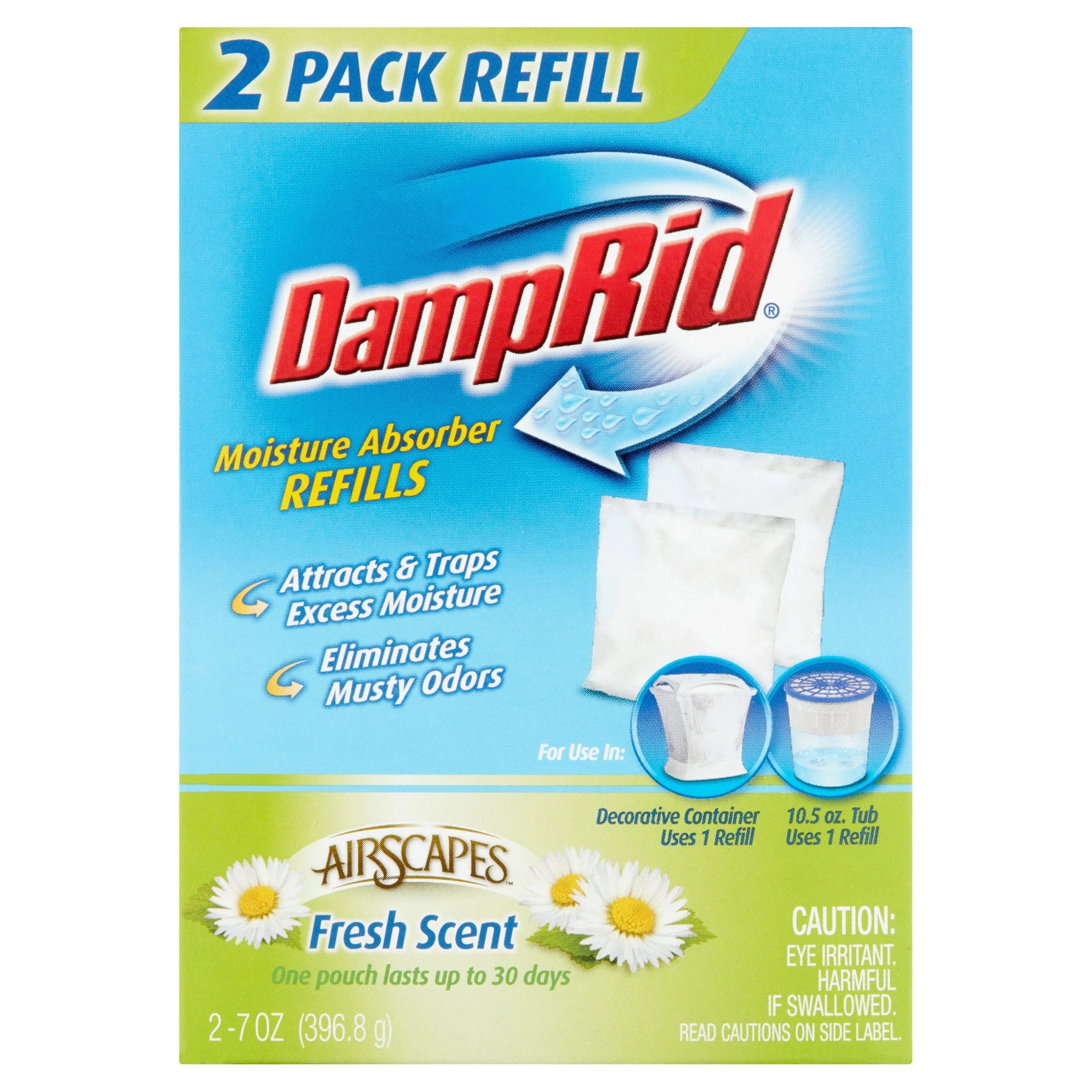 DampRid AirScapes Fresh Scent Refills, 2 ct, 7 oz