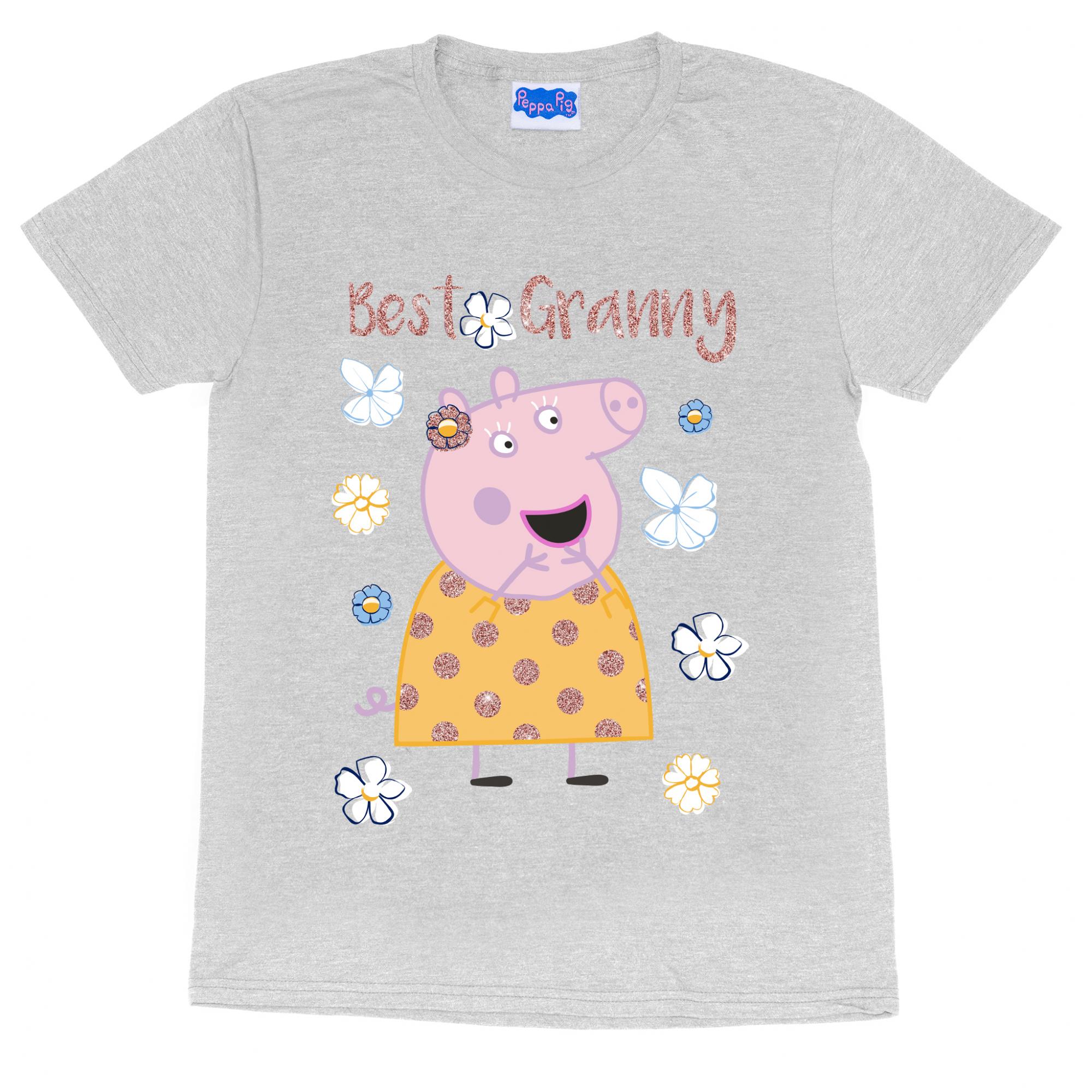 Peppa Pig Peppa Pig Womens Best Granny Pig Boyfriend TShirt