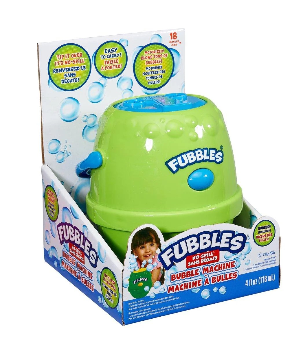 Little Kids Fubbles® NoSpill® Bubble Machine Sold Separately